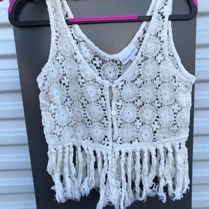 NWOT shyanne crochet vest
